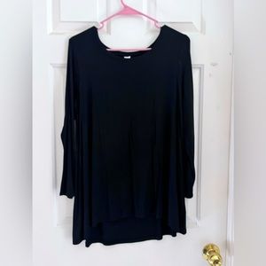 Loose fit long sleeve shirt
